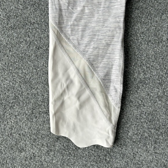 Lululemon Legging Women 12 Wunder Under Scalloped Hem High Rise Crop 32X24 Lulu - Picture 9 of 14